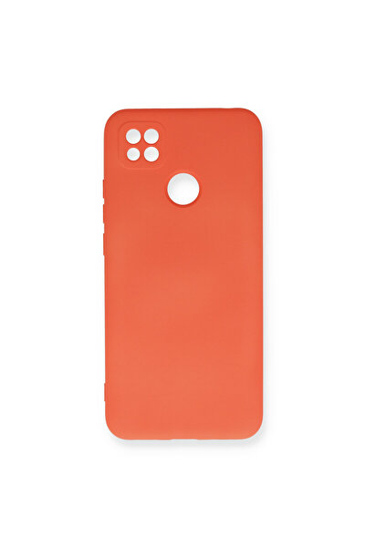 NewFace غلاف هاتف Xiaomi Redmi 9C مصنوع من السيليكون المخملي الداخلي - برتقالي