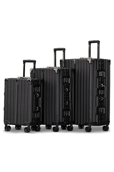 Generic Polycarbonate Hard Case 3-Piece Luggage Set | Lightweight Suitcase with Aluminum Frame & 360 Wheels