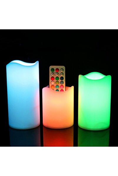 Generic Flameless LED candles, color changing, with remote control