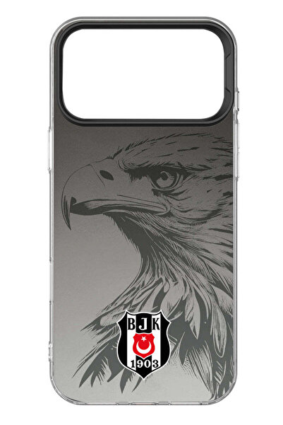 Beşiktaş iPhone 17 Pro Uyumlu Kartal Logo Premium Lisanslı Telefon Kılıfı