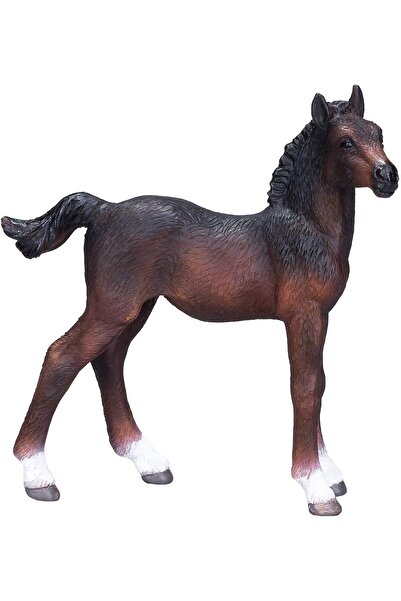 MOJO مجسم حصان هانوفراني خليجي واقعي من نادي الفروسية، مطلي يدويًا