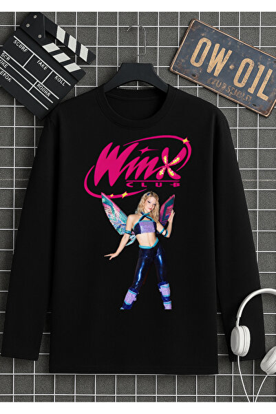 RYO FASHİON Μπλουζάκι Manifest με τύπωμα , μαύρο μακρυμάνικο μπλουζάκι από 10...