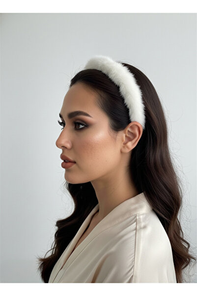 Pelin Aksesuar Coroană cu dinți maro imprimeu leopard cu eșarfă