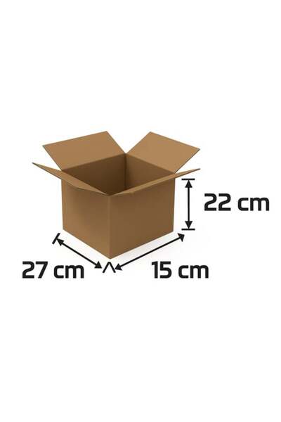 Packanya 27x15x22 - 10 Adet - (2,9 Desi) Çift Oluklu Taşıma Kolisi