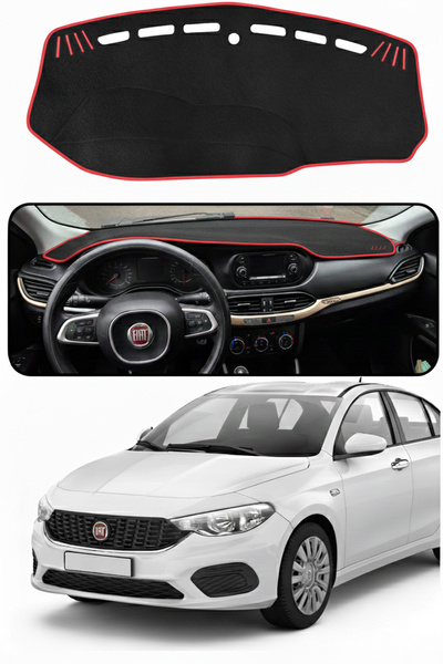 NEFİİİZZ Fiat Egea Torpido Koruyucu EKRANSIZ Sedan Kasalara Özel Üretim Koku ...