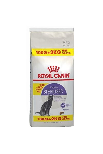Royal Canin dry cat food, Sterilised 37, 10kg + 2kg Free