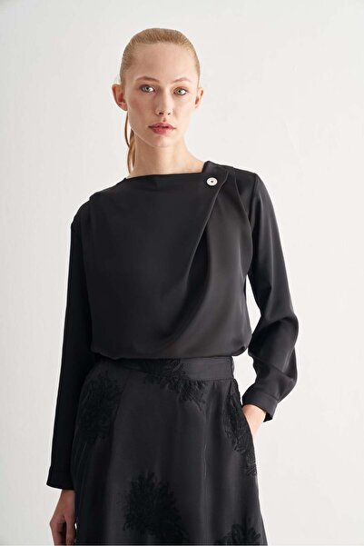 UTOPIAN Regular Saten Bluz