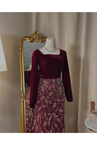 vanus fashion فستان سهرة طويل 5268