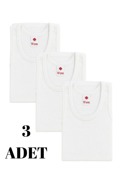 Saraç Yıldız 3-Pack Cotton Boys' Undershirts