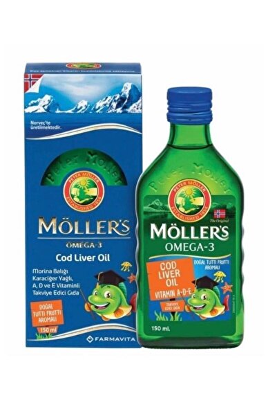 Farmavita Möller's Cod Liver Oil Balık Yağı Şurubu 150ml Tutti Frutti