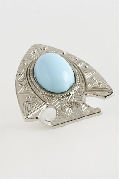 ZERO LAND MTXDPN حجر السمك الفيروزي (185124) خاتم-لون فضي