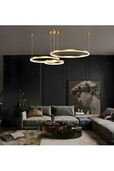 OEM Pendul LED Suspendat cu 3 Inele cu Telecomanda Design Modern Noryvian