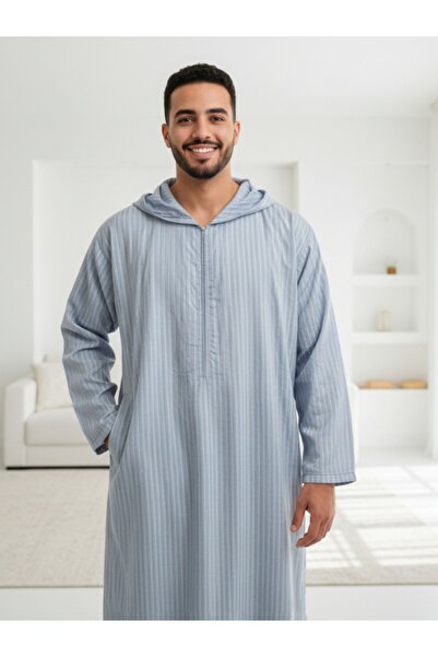 BHNS Men's Shirt, Sleepwear, Comfort Gifts, Men's Loungewear, Long Sleeve Striped Lightweight Luxury Men's Shirt, Men's Gifts