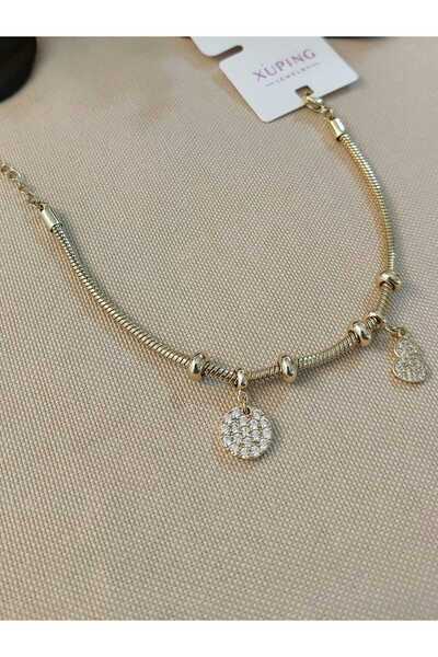 Bilge Takı سوار فولاذي من Xuping مرصع بحجر الزركون الفاخر، مع سلسلة تمديد، 18...