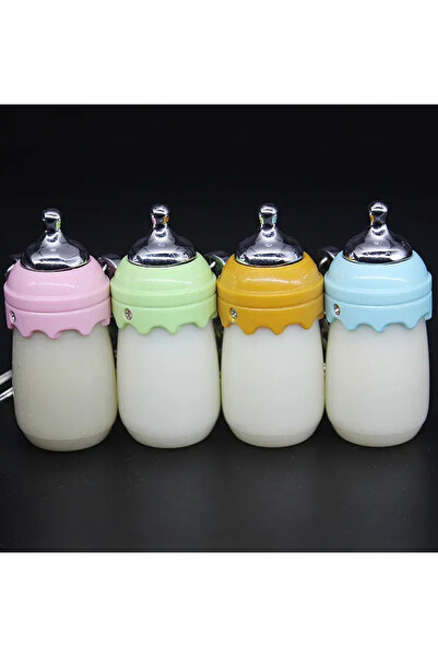 Mihristore Sevimli Süt Şişesi Tasarımlı Çakmak Sevimli Çakmak Anahtarlık Çakmak