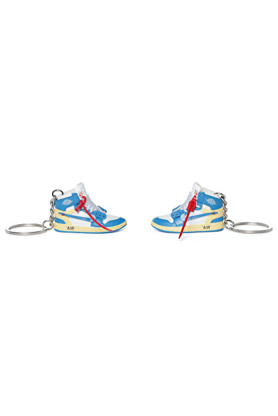 JORDAN 1 High x OW University Blue Set Keychains