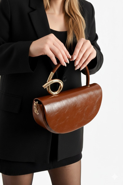 Daj Company Geantă de designer elegantă pentru femei, cu mâner superior, mode...