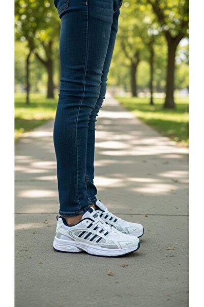 Wickers أحذية رياضية كاجوال بيضاء للرجال أحذية مريحة للجري والمشي لتقويم العظام 2917