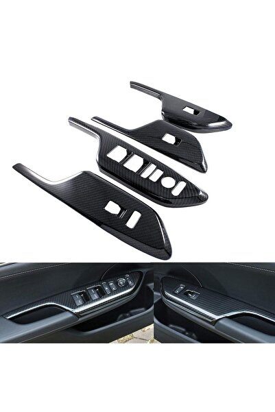 Mavi Keys إطار تحكم زجاجي بمظهر الكربون لسيارة هوندا سيفيك 2016-2021 طراز FC5 – FK7 – 4 قطع