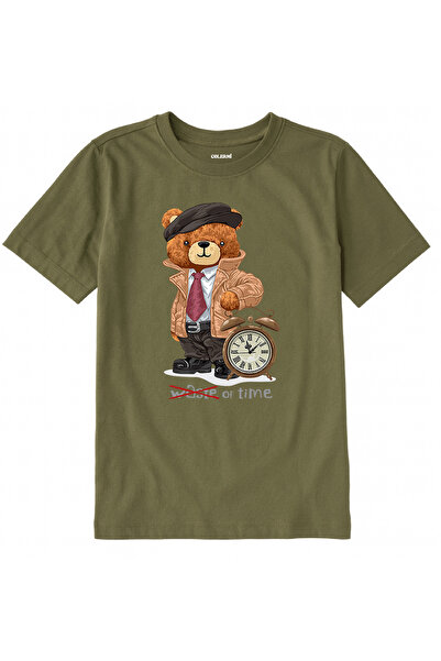 Colermi تي شيرت للأطفال من القماش القطني – تي شيرت للأطفال من تايم بير تيدي ب...