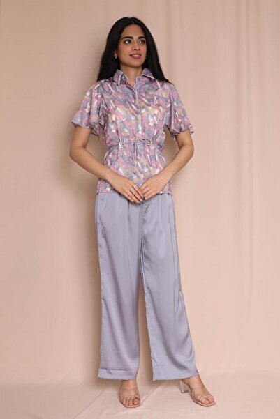 AMAZ 🌺 Women's two-piece summer/spring set with wide-leg pants and a trendy ...