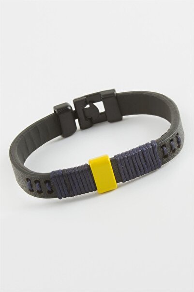 ZERO LAND 1594501739 سوار من الجلد الصناعي عالي الجودة (210145)-أصفر