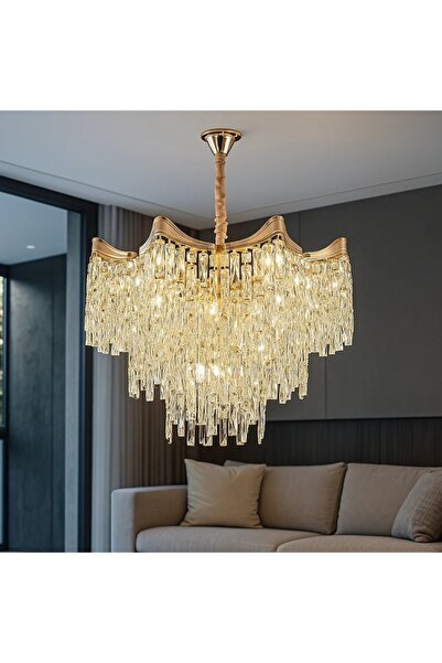 OEM Candelabru Auriu cu Cristale Marentis