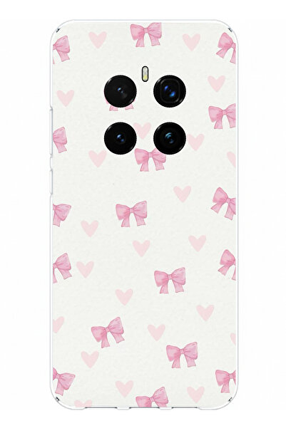 TechTree حافظة سيليكون متوافقة مع هاتف Honor Magic 7 PRO على شكل فيونكات وقلو...