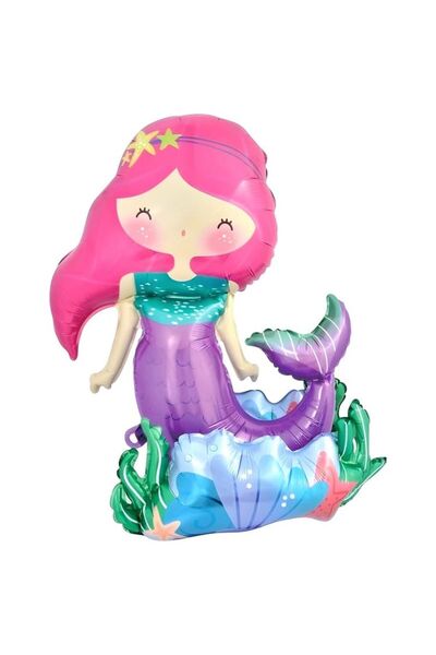 ÇITIPITISTORE Assorted figured sea vehicle flower foil balloon varieties