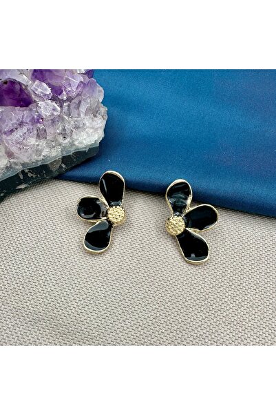 Opia Takı & Aksesuar Enameled Flower Earrings