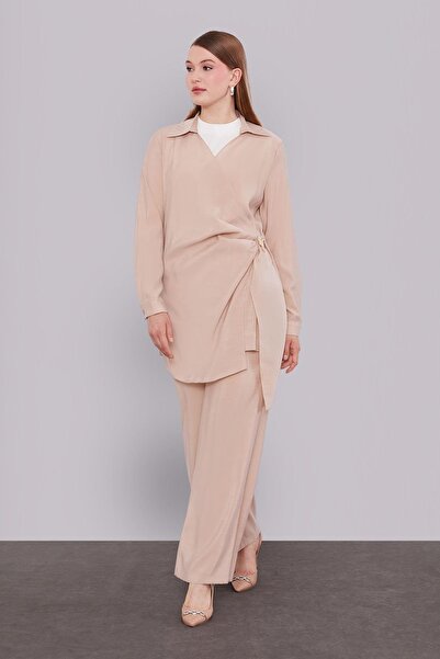 Levidor Beige Yan Accessory Double Set with Tie