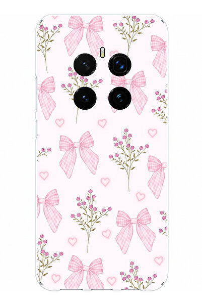 TechTree حافظة سيليكون متوافقة مع هاتف Honor Magic 7 PRO باللون الوردي والأزه...