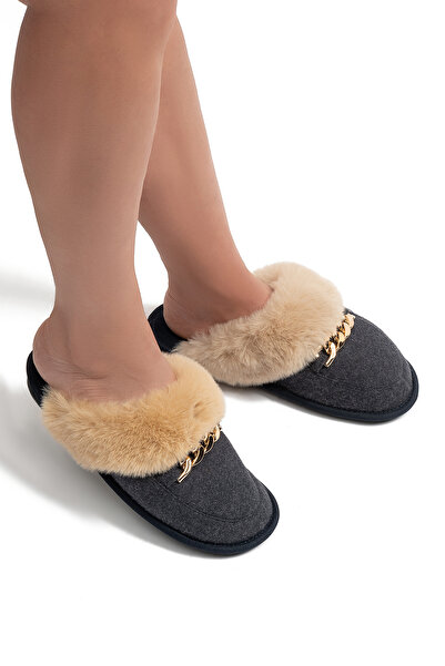 Twigy Suzi Women's Buckle House Slippers Navy Blue 37/41