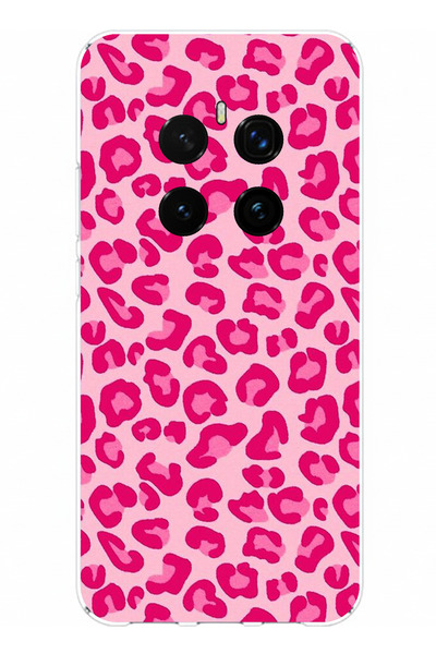 TechTree حافظة سيليكون متوافقة مع هاتف Honor Magic 7 PRO بتصميم الفهد الوردي ...