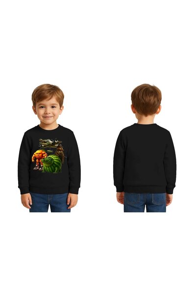 SEDİRLİ Unisex Braınrot cu imprimeu Copii Swae tricou 3 fire cu borduri