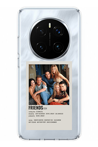 TechTree حافظة سيليكون مطبوع متوافقة مع هاتف Honor Magic 7 PRO بتصميم ملصق صغير للأصدقاء