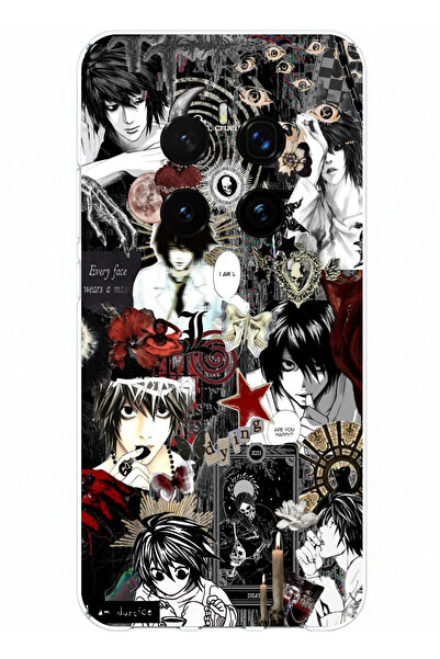 TechTree حافظة سيليكون متوافقة مع هاتف Honor Magic 7 PRO بتصميم كولاج ديث نوت...