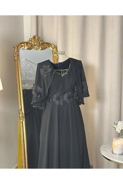 vanus fashion 5680 -فستان ناعم ولمسات من الدانتيل