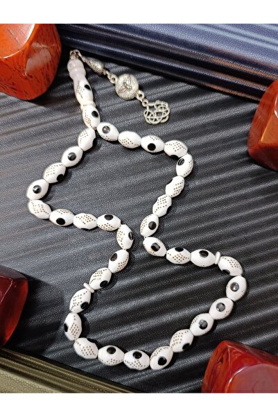 Anemore Collection DEVE KEMİĞİ TESBİH MİNELİ PİRİNÇ İŞLEMELİ