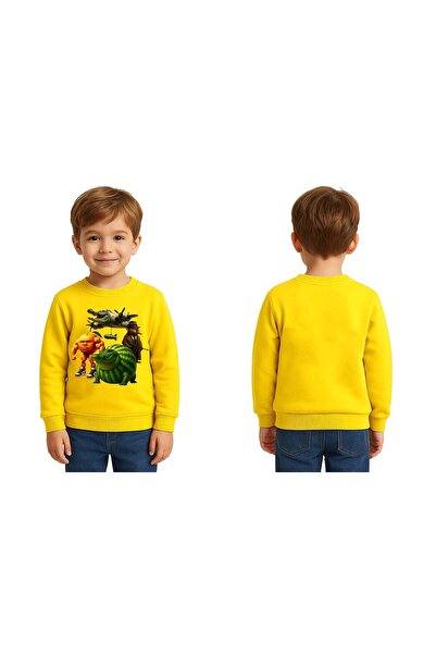 SEDİRLİ Унисекс детска блуза с принт Braınrot, 3-слойна Sherpa