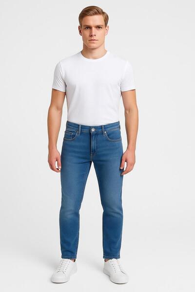 CLASSİCS MEN Blugi pentru bărbați slim fit cu picioare înguste, elastici, mat...