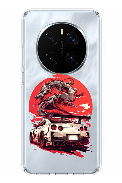 TechTree حافظة سيليكون متوافقة مع هاتف Honor Magic 7 PRO بتصميم GTR Dragon مطبوع