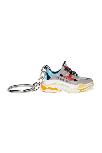 Balenciaga Triple S Grey Red Blue Keychain