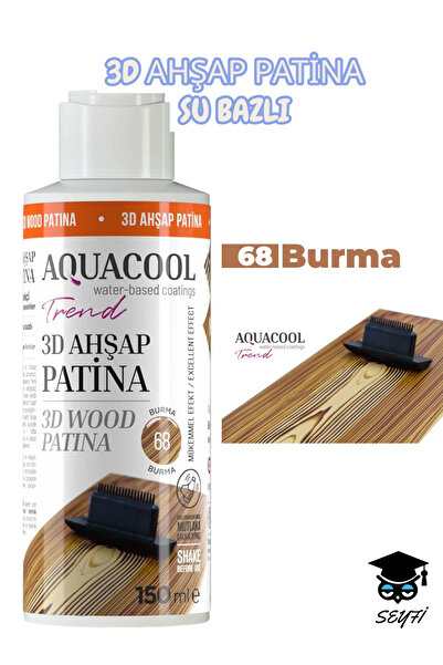 Aquacool Trend 3D AHŞAP PATİNA SU BAZLI 150 ML