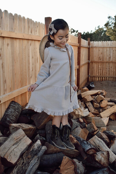 Lovedbaby Rochita bebe cu maneca lunga, 100% bumbac certificat GOTS, Barley, ...