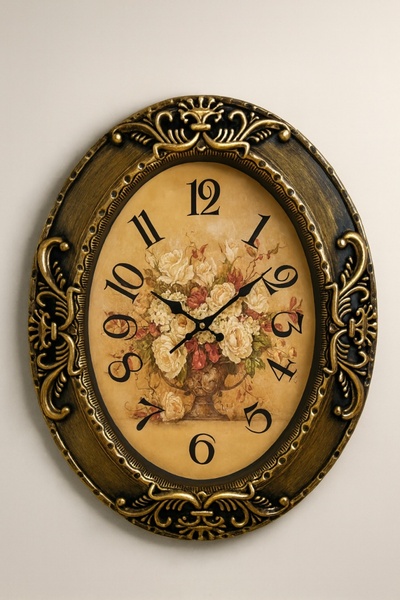 OEM Wall Clock with Floral Frame Bardelis