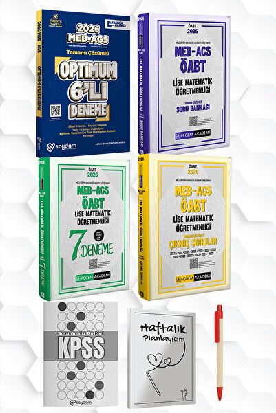 Pegem Akademi Yayıncılık 2026 LİSE MATEMATİK ÖĞRETMENLİĞİ-AGS ÖABT MUHTEŞEM S...