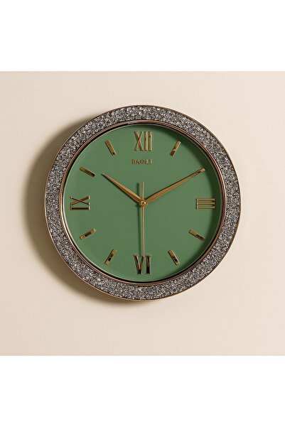 OEM Ceas Perete Silentios cu Rama cu Strass Arlien