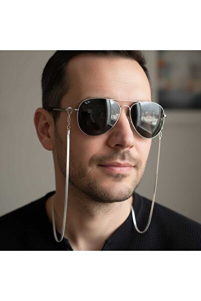 Ralp Moda Unisex Eyeglass Chain Italian Steel Crushed Chain