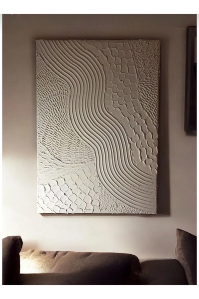ArTiz Home Dokulu Alçı Tablo El Yapımı 3 Boyutlu Kabartma Tablo
